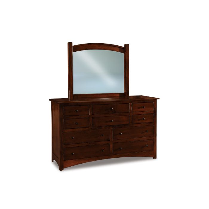 Finland 10 Drawer Dresser & Mirror
