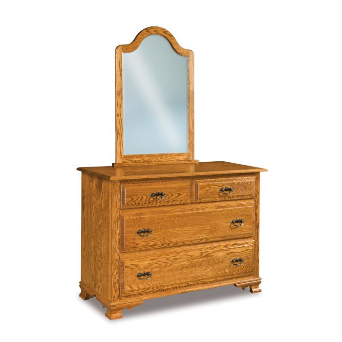 Heritage 4 Drawer Dresser & Mirror