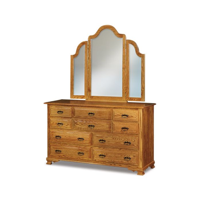 Heritage 10 Drawer Dresser & Mirror