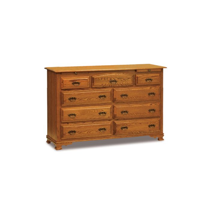 Heritage 9 Drawer Dresser W/ 2 Jewelry Drawers