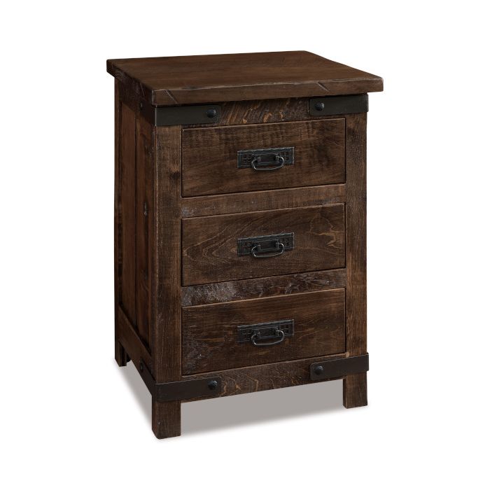 Ironwood 3 Drawer Nightstand