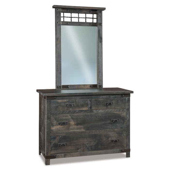 Ironwood 4 Drawer Dresser & Mirror