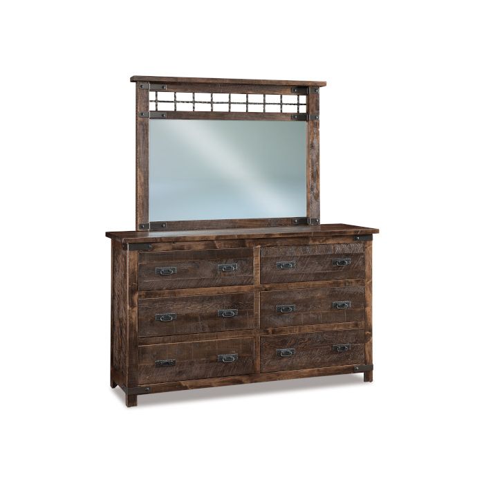 Ironwood 6 Drawer Dresser & Mirror