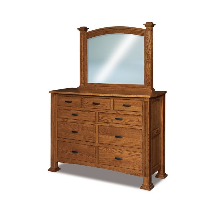 Lexington 9 Drawer Dresser & Mirror