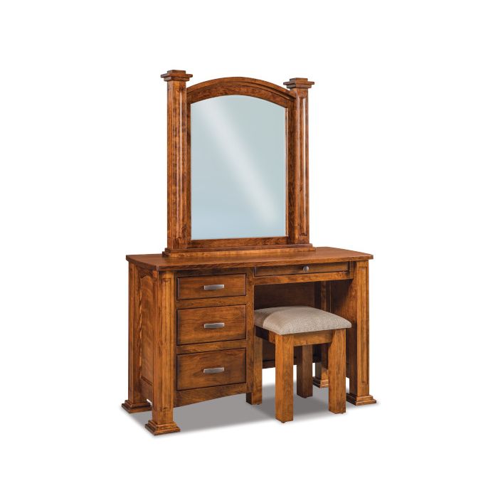 Lexington 4 Drawer Vanity Dresser & Mirror W/ Bench