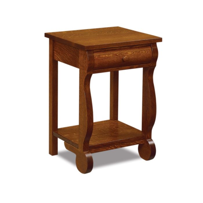 Old Classic Sleigh 1 Drawer Nightstand