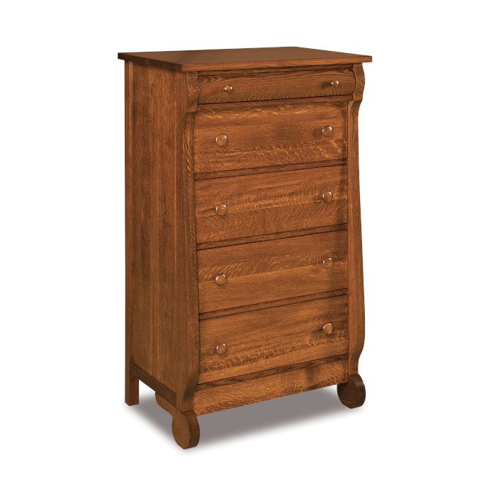 Old Classic Sleigh 5 Drawer Chest