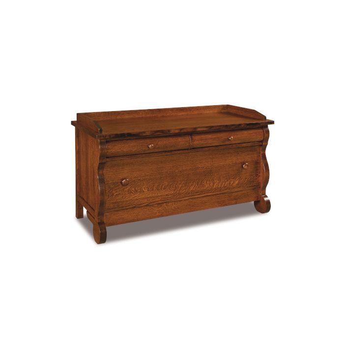 Old Classic Sleigh Blanket Chest W/ Cedar Bottom