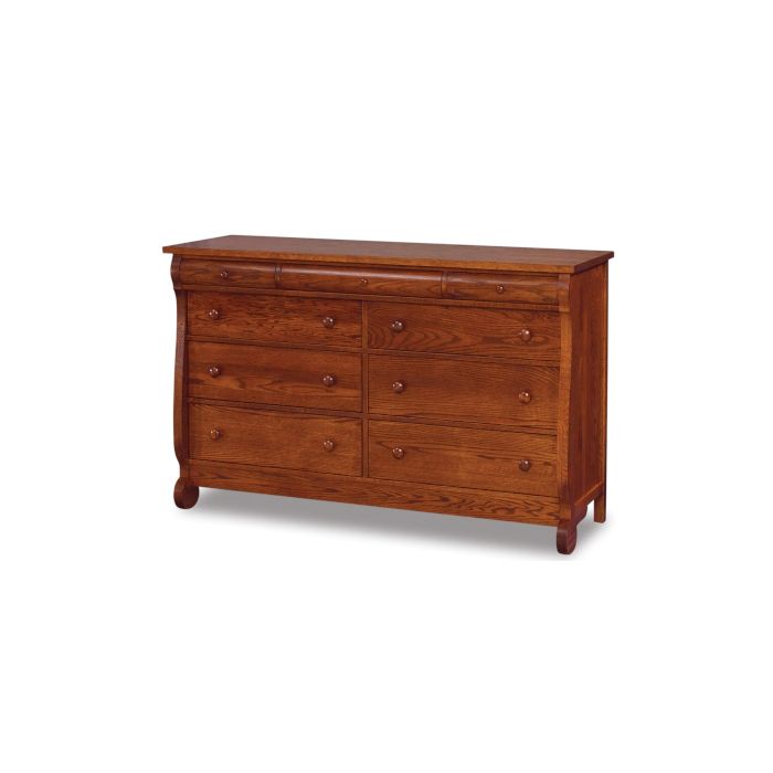 Old Classic Sleigh 9 Drawer Mule Dresser