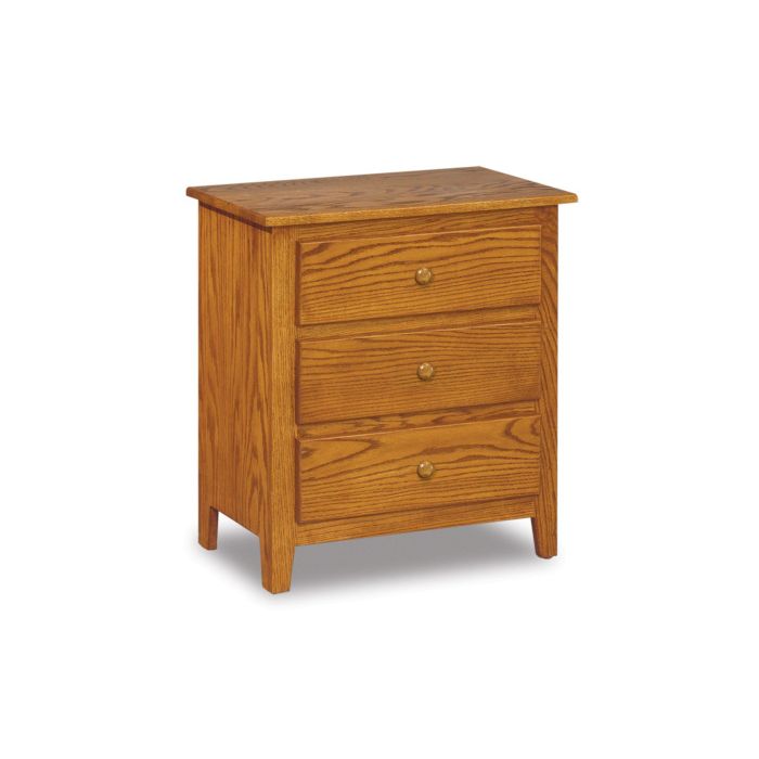 Shaker Taller 3 Drawer Nightstand