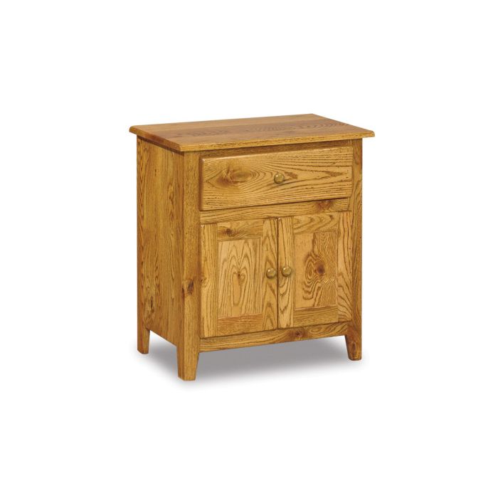 Shaker Taller 1 Drawer 2 Door Nightstand