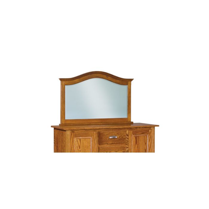 Shaker Beveled Arched Crown Top Chest Mirror