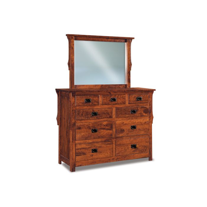 Stick Mission 9 Drawer Dresser & Mirror
