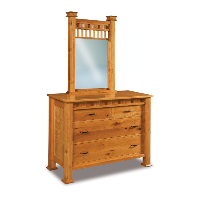 Sequoyah 4 Drawer Dresser & Mirror
