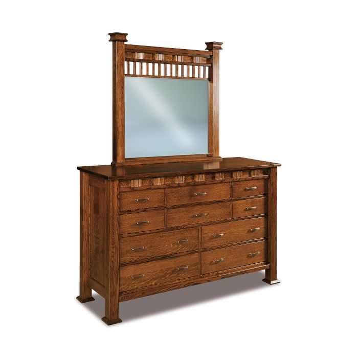Sequoyah 10 Drawer Dresser & Mirror