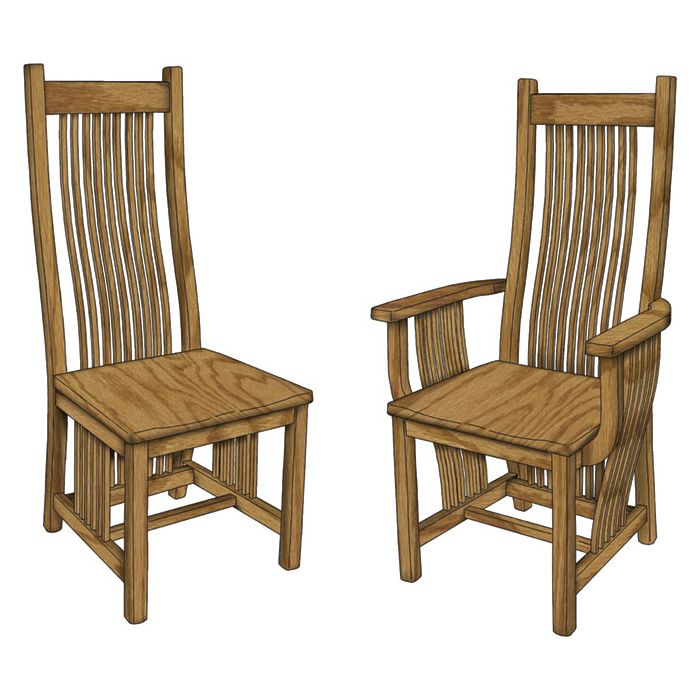 Legendary Arm & Side Chair (Desk Chair option available)