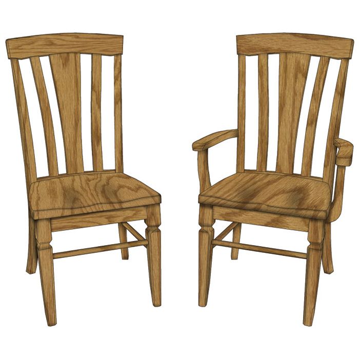 Lexington Arm & Side Chair (Desk Chair option available)