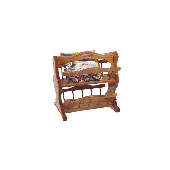 Double Magazine Rack with Handle