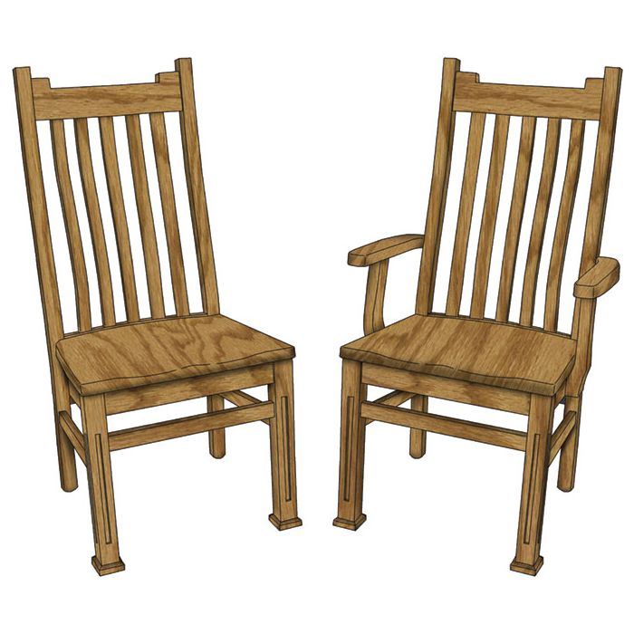Manhattan Arm & Side Chair (Desk Chair option available)