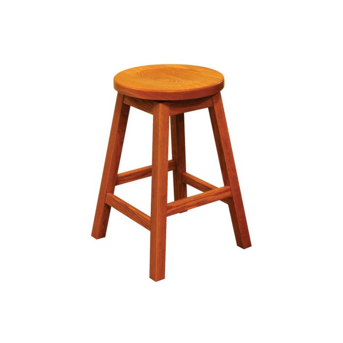 24" Mission Swivel Bar Stool