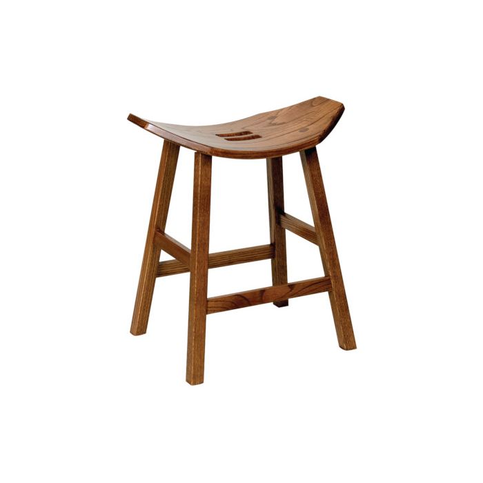 24" Mission Stationary Saddle Stool