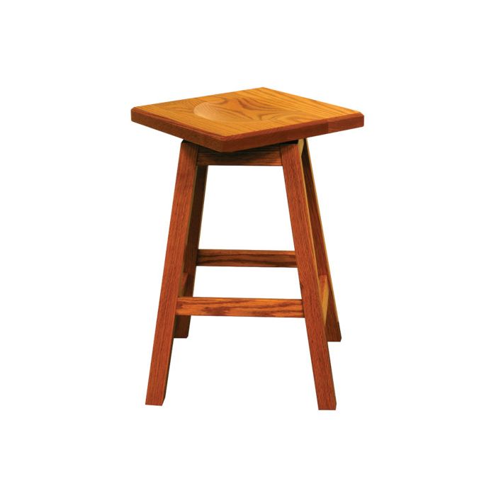 24" Mission Swivel Bar Stool