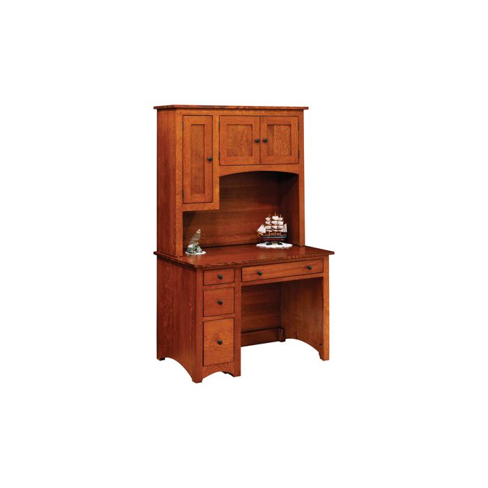 Modern Shaker Student Desk W/ Hutch