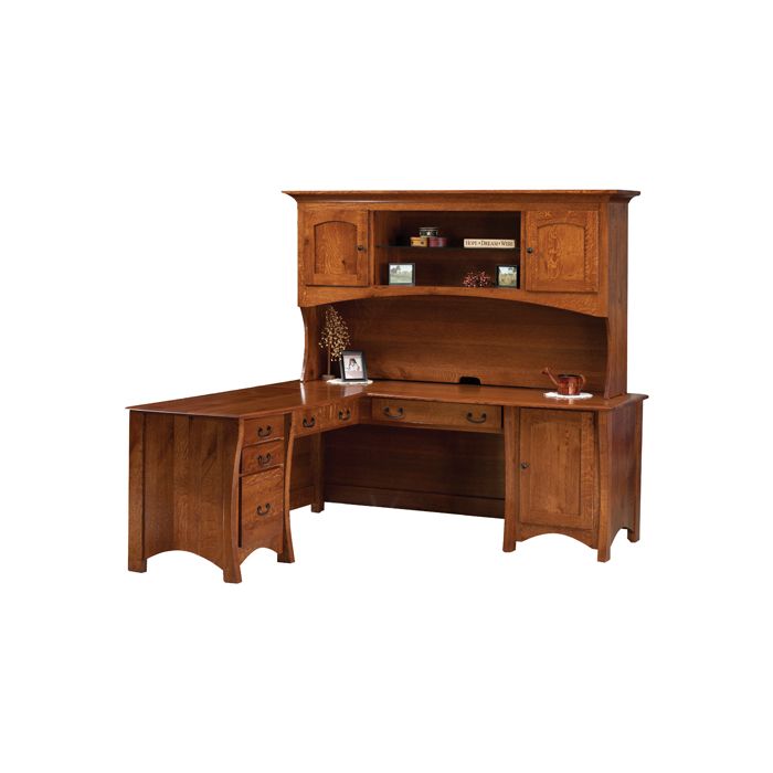 Master L Desk W/ Hutch