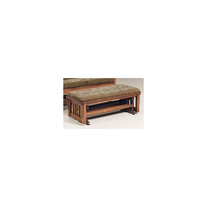 Bow Arm Loveseat Ottoman 