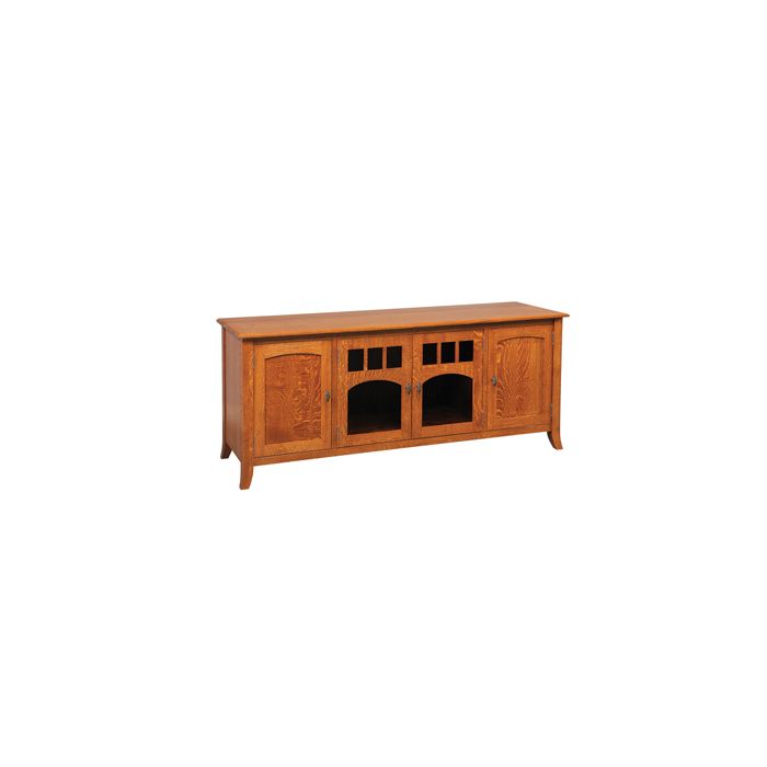 Old World Style Straight Wall TV Stand