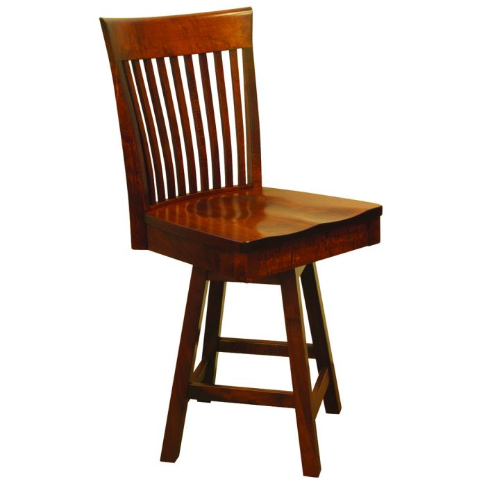 OW Shaker Bent Paddle 24" Swivel Bar Chair
