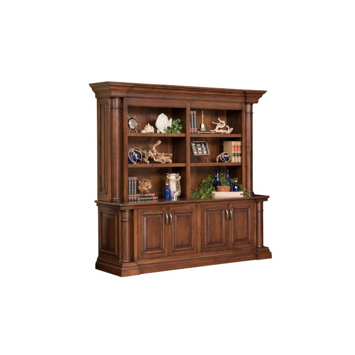 Paris Double Door Base & Bookshelf Hutch