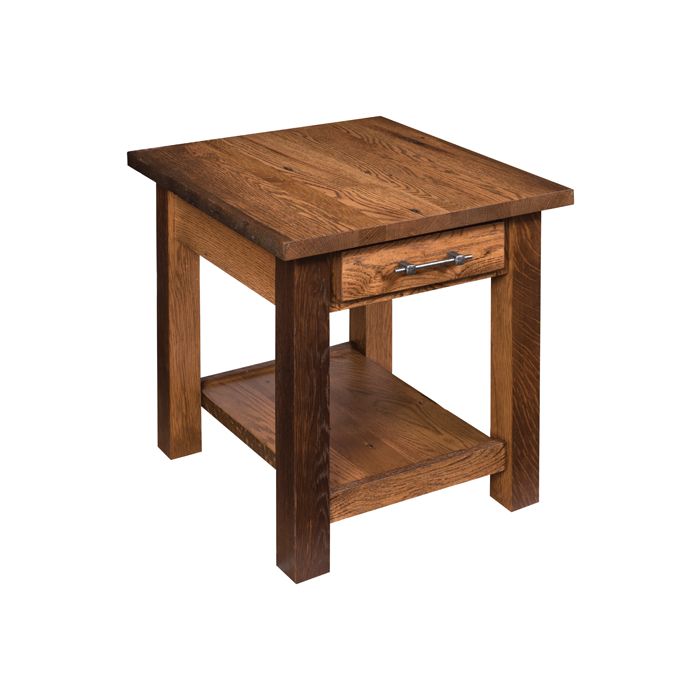 Reclaimed Barn Wood End Table