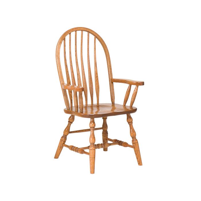 Bent Feather Bow Arm Chair