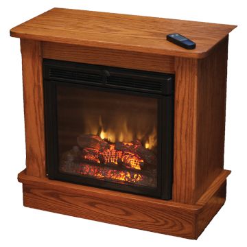 Seneca Media Console With Fireplace