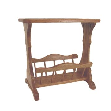 Single Magazine Rack with Top