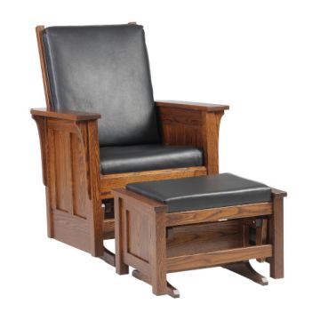Shaker Glider & Ottoman
