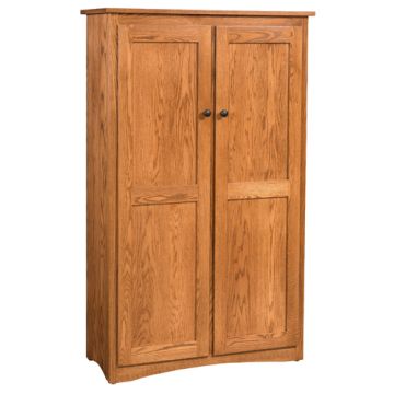 60" Double Door Mission Bookcase