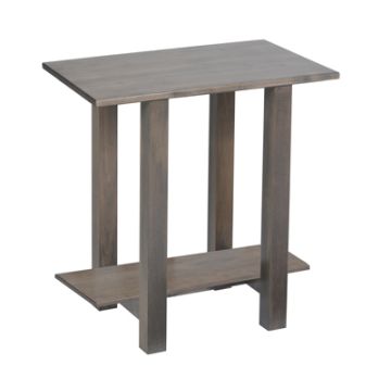 Hilton Chairside Table with Wood Top
