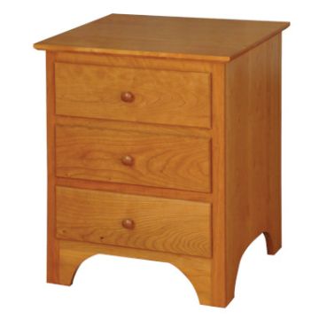 Shaker 3 Drawer Nightstand