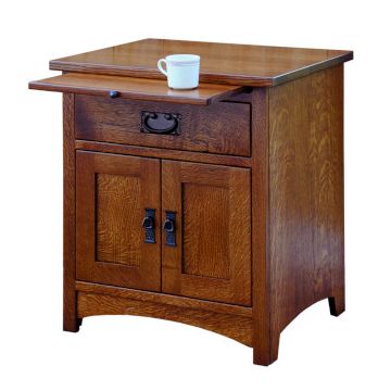 Empire Mission 1 Drawer 2 Door Nightstand