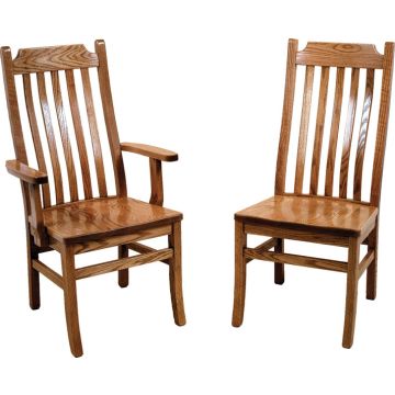 86 Mission 5 - Slat Arm & Side Chair (Desk Chair option available)