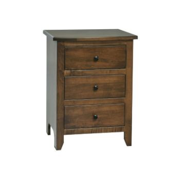 Classic Shaker 3 Drawer Nightstand