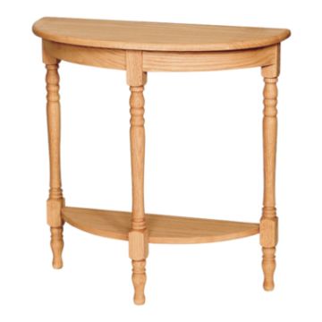 Turned Leg Foyer Table With Shelf