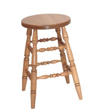 Turned Leg 24" Bar Stool