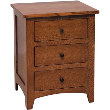 Barrs Mill Mission 3 Drawer Nightstand 
