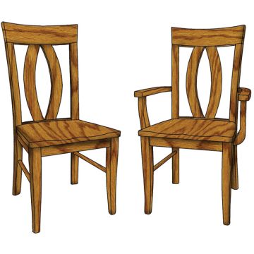 Brookfield Arm & Side Chair (Desk Chair option available)