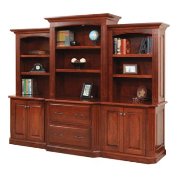 Buckingham 98" Base & Three-Piece Hutch
