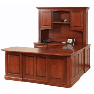 Buckingham U-Shape Desk & Hutch