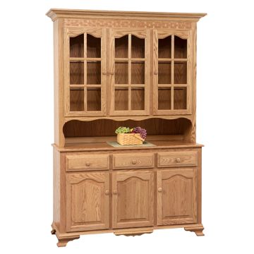Basket Weave China Hutch